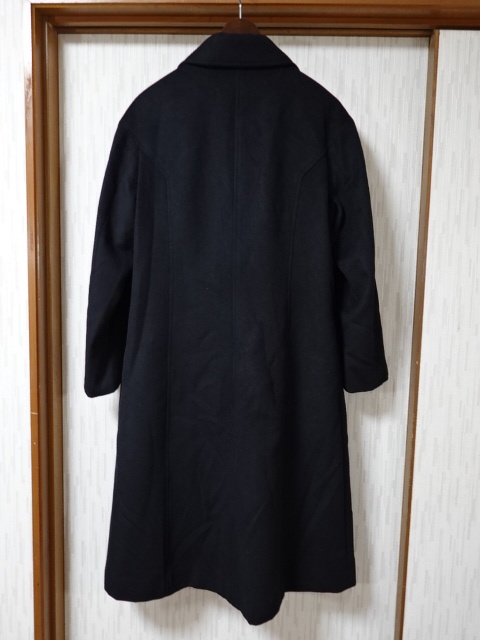 ■0623■ランバン LANVIN コート M 黒 カシミヤ15% ●