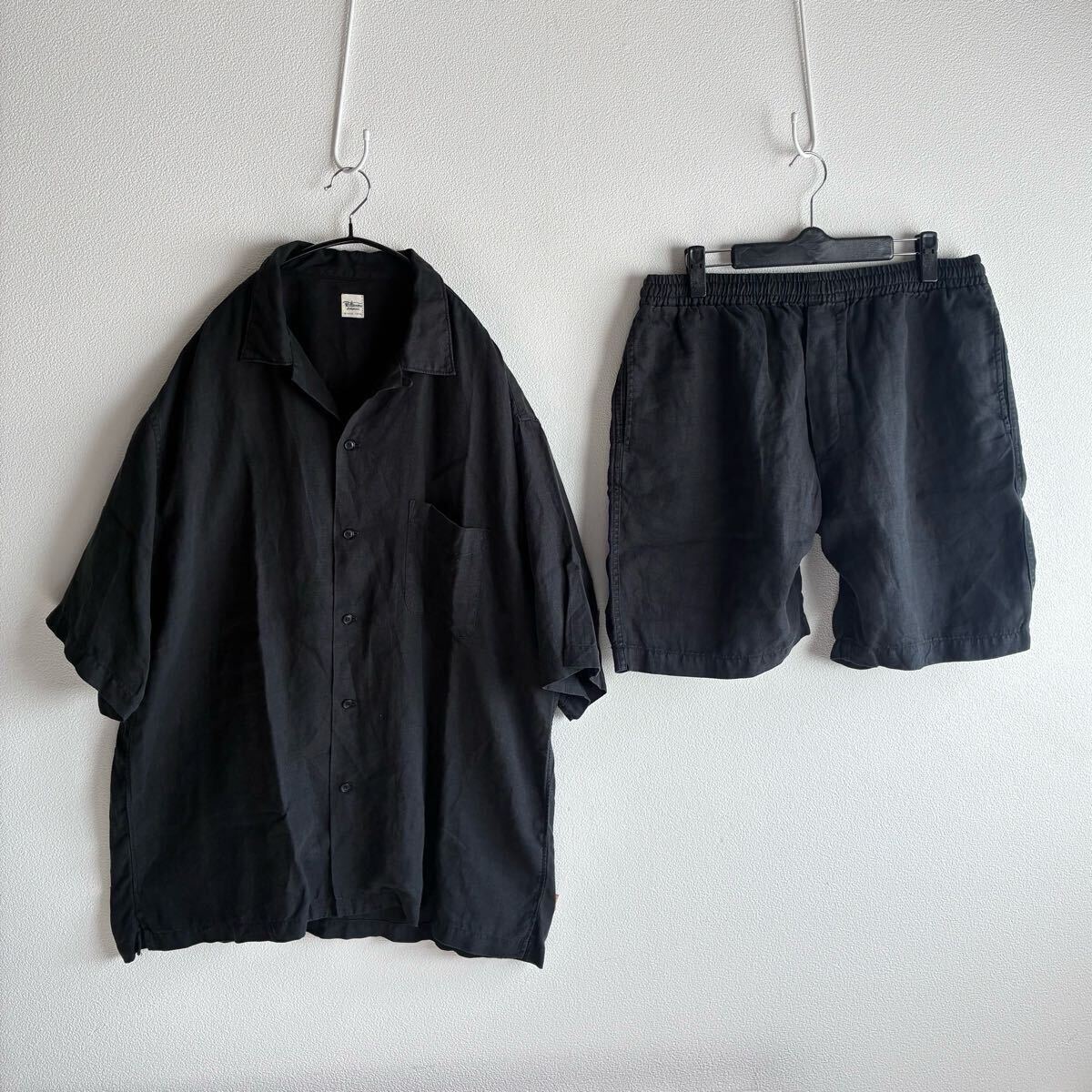 【RHC】ロンハーマン リネン セットアップ 半袖シャツ&パンツ 1円スタート! Ron Herman ロンハーマン RHC Linen Shirt +Linen