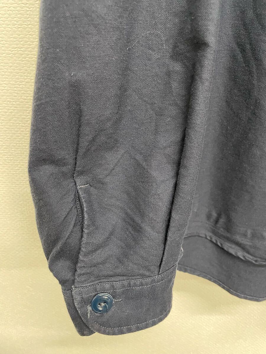 【DANTON】ダントン★長袖シャツ 丸襟オックスシャツ コットン JD-3568 CDX サイズ38 06_画像4