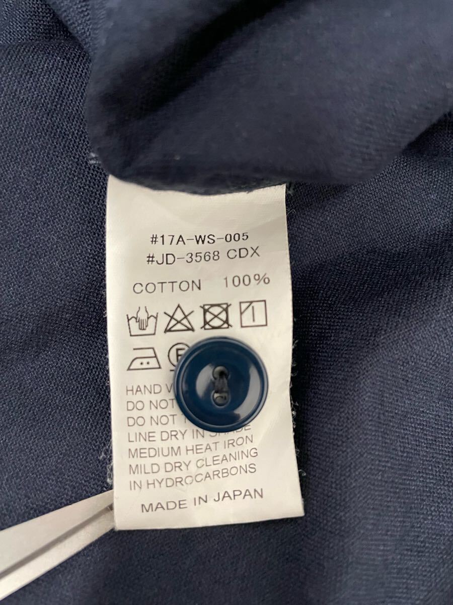 【DANTON】ダントン★長袖シャツ 丸襟オックスシャツ コットン JD-3568 CDX サイズ38 06_画像7