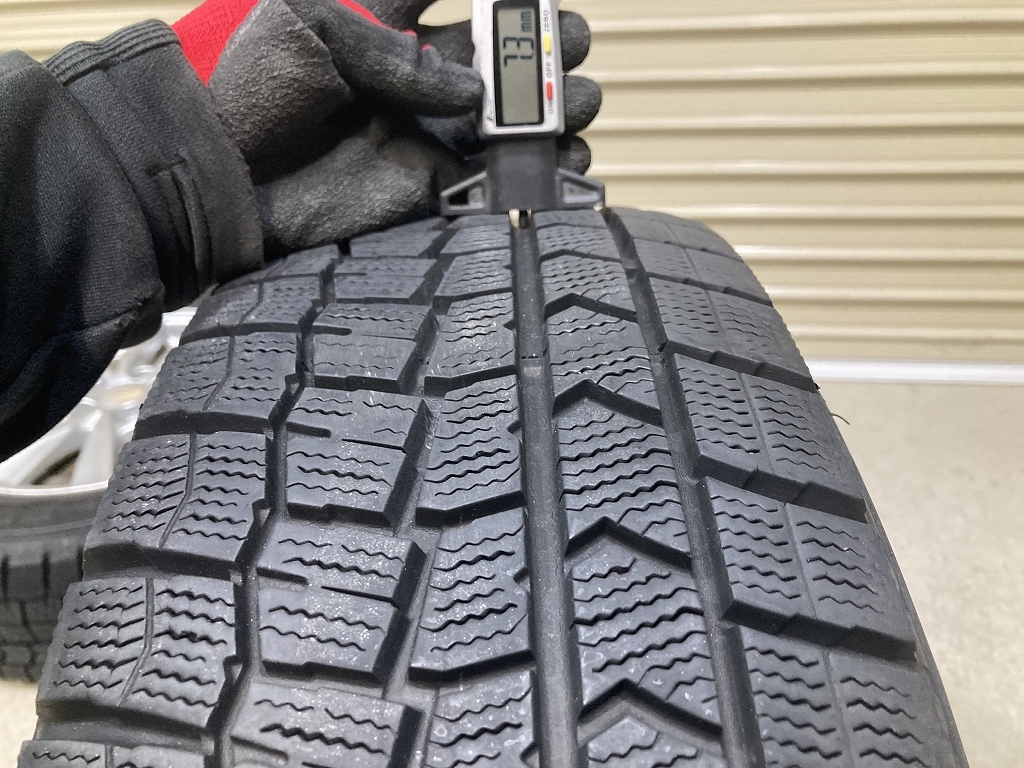 バリ溝 '21年制 スバル インプレッサ 純正 15インチ 6J +48 PCD100 5H DUNLOP WINTERMAXX WM02 195/65R15 4本 (R1503)