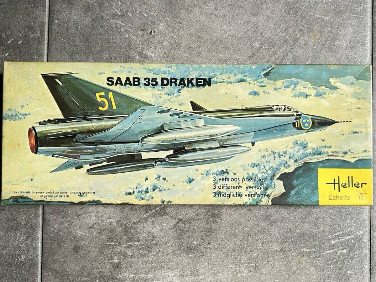 e направляющие 1/72 Saab 35 DRAKEN гонг талон Швеция ВВС истребитель почта 450 иен нестандартная пересылка ( слежение без компенсации ) др. 
