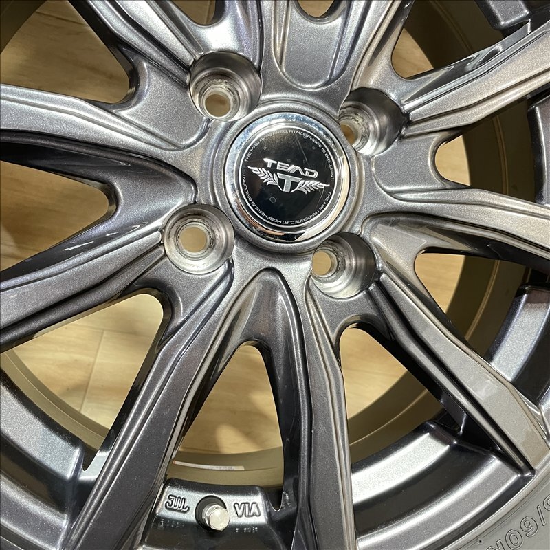 ヤリス アクア スイフト 等 TEAD 5.5-15+42 4H100 ブリヂストン VRX2 185/60R15 15インチ スタッドレス 4本セット 009