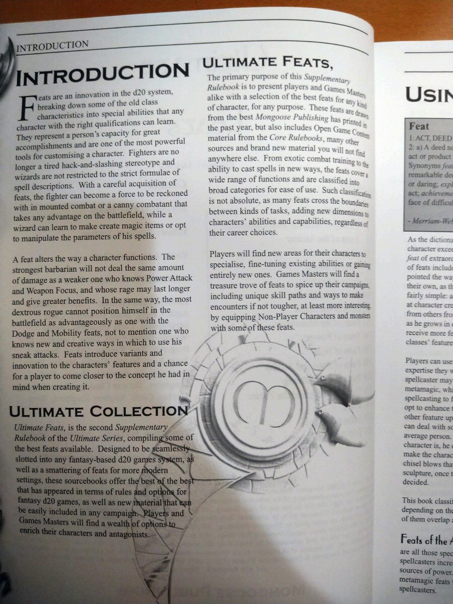 TRPG D&D 3版 英語版 サードパーティ Ultimate Feats_画像4