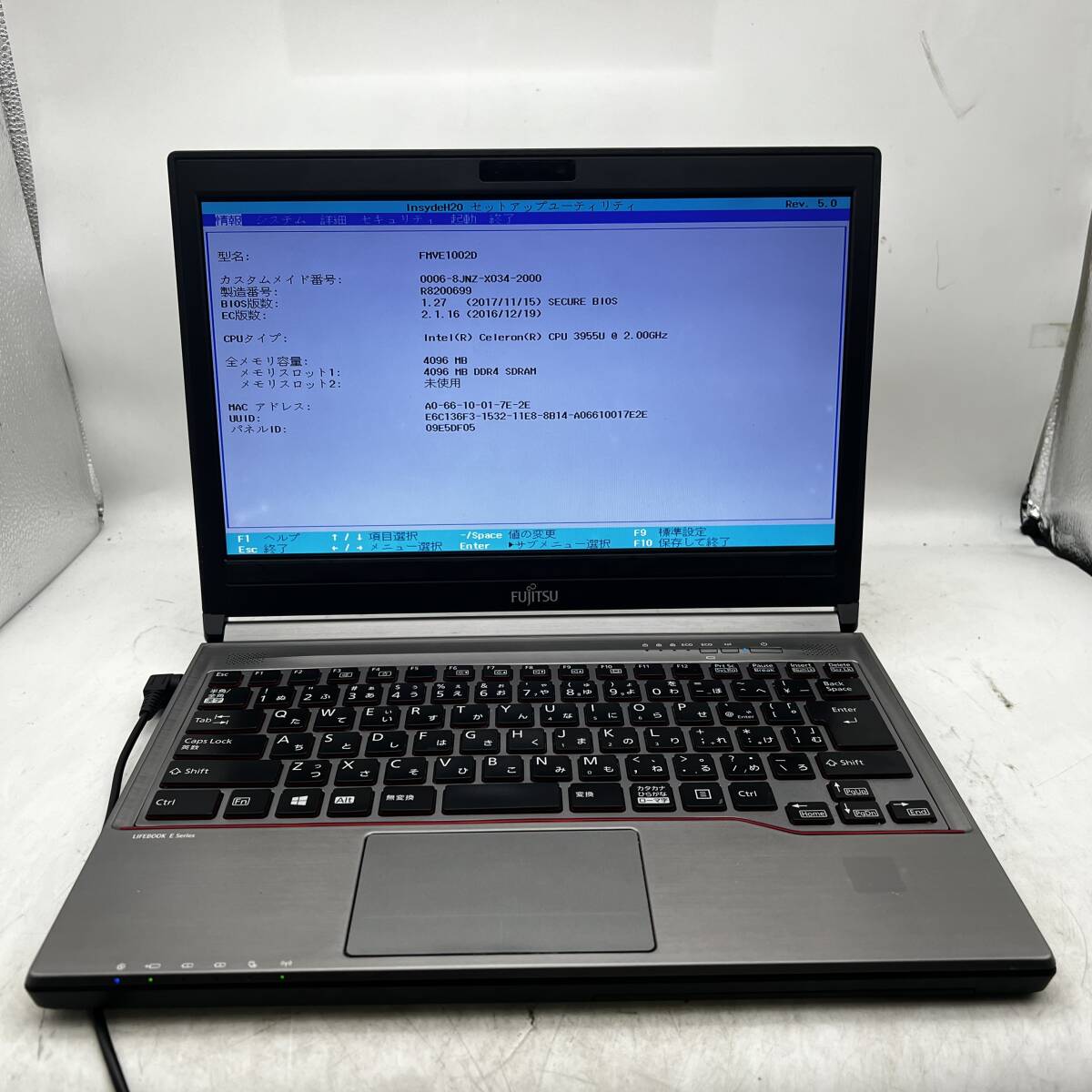 富士通/E736/P/Celeron 3955u/14インチ/A1_画像1