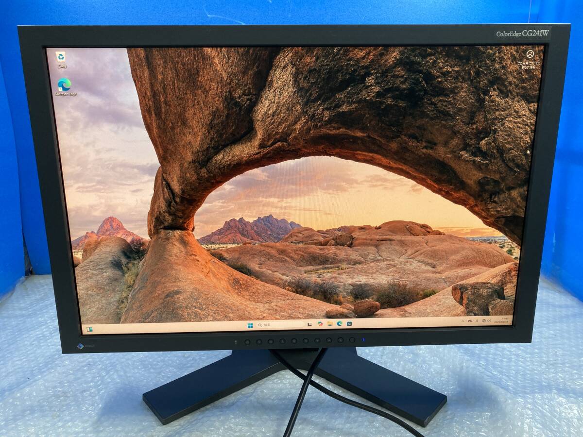 EIZO ColorEdge CG241W 24インチ ワイド 液晶モニター カラーマネジメントディスプレイ 使用時間:53058h 中古動作品(DP60)_画像2