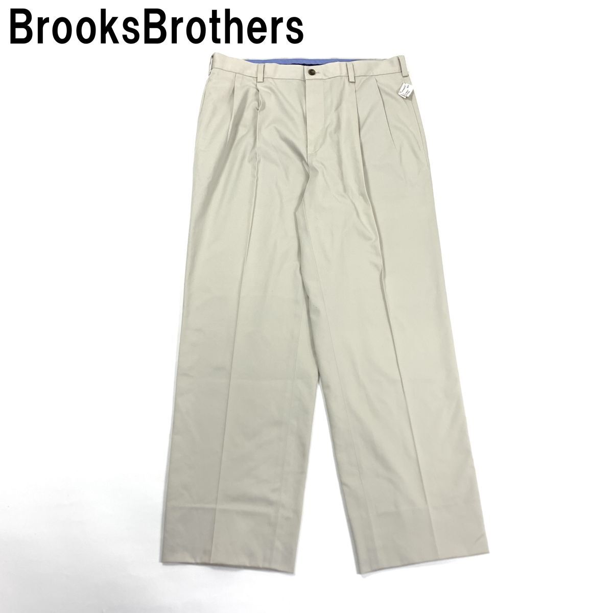 BrooksBrothers ブルックスブラザーズ チノパン スラックス 綿 コットン ストレート ベージュ 44 YC425