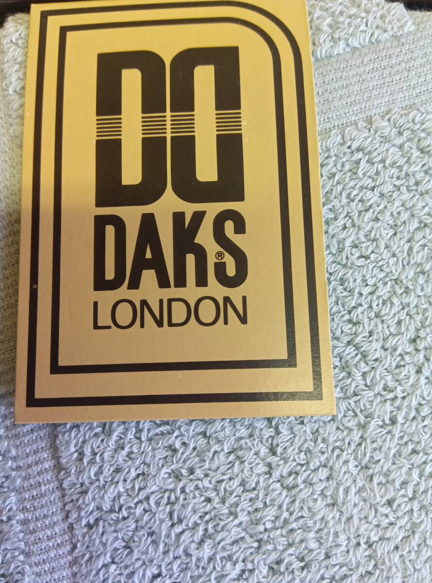 25061609　DAKS LONDON　バスタオル　ワイドロングサイズ　モスグリーン　未使用品 バスタオル　コレクション　