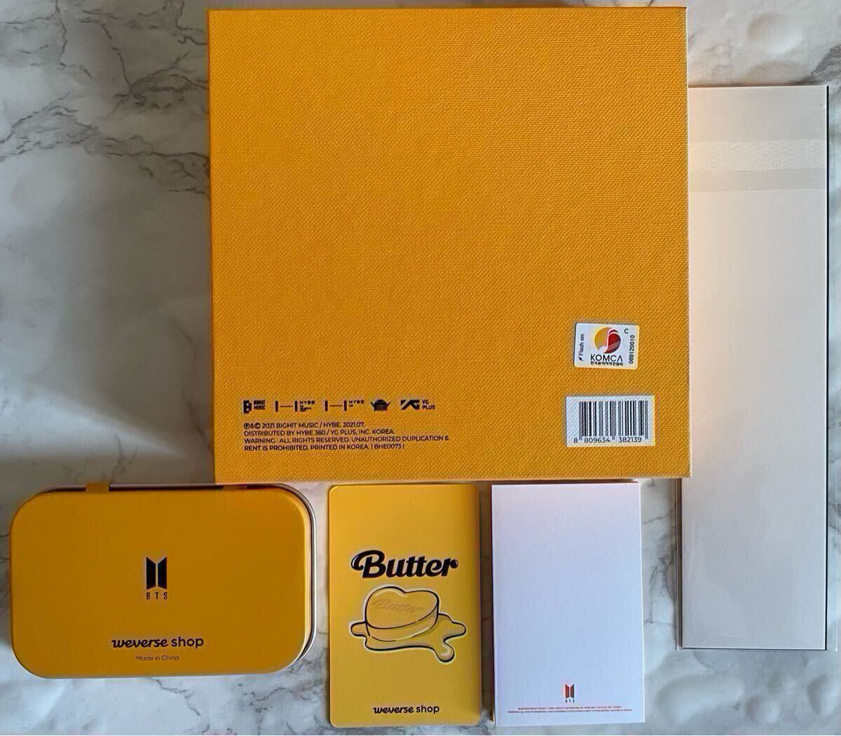 BTS 公式 Butter Cream.ver 新品未再生 Weverse Shop global 特典 トレカ フィルム JIMIN ジミン