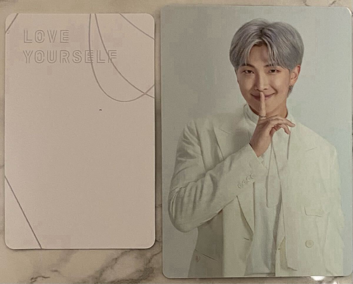 BTS 公式 グッズ トレカ ミニフォト フォトセット メッセージカード RM ナムジュン