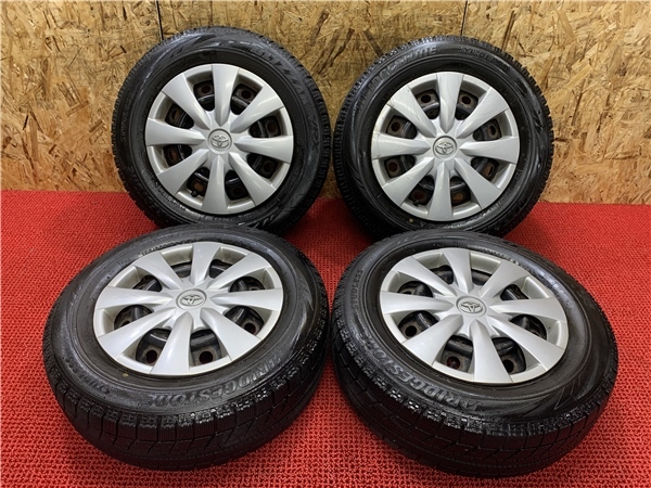 オーリス等に ブリヂストン BLIZZAK VRX 195/65R15 ハブ60 15×6J PCD114.3 5H スチール付き 売切!!