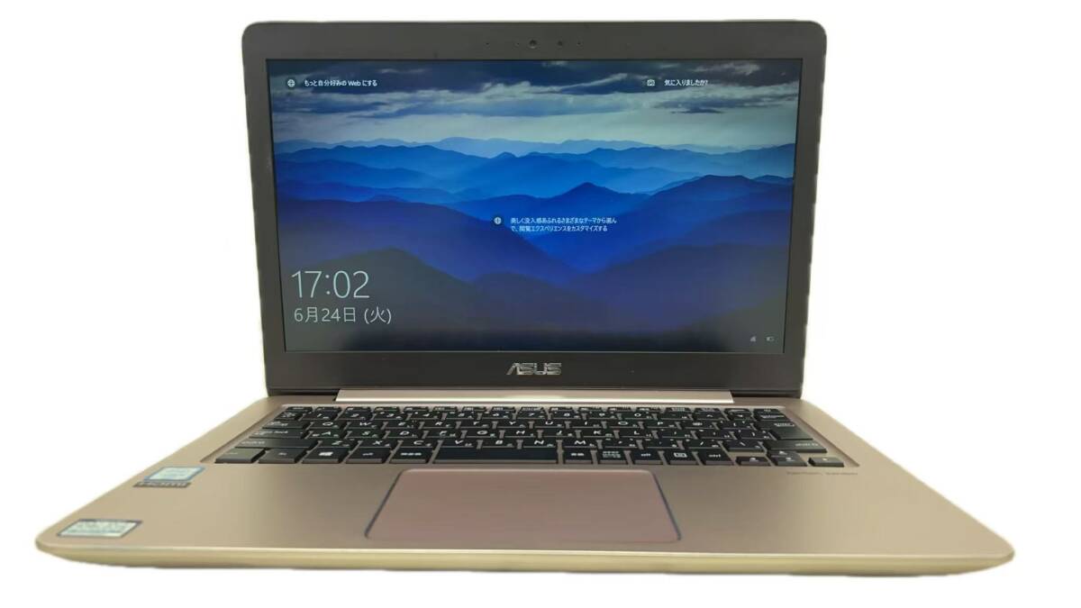 中古ノートパソコン★Windows10★ASUS Core i3-6100U/@2.30GHz/4GB/HDD 320GB/13インチ以上★a2