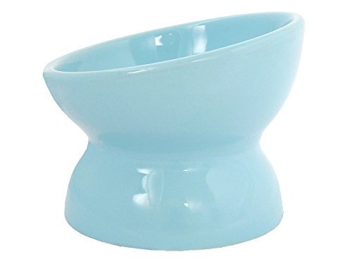 ペッツルート (Petz Route) 瀬戸焼 にゃん楽食器 ごはん ミルキーブルー_画像1