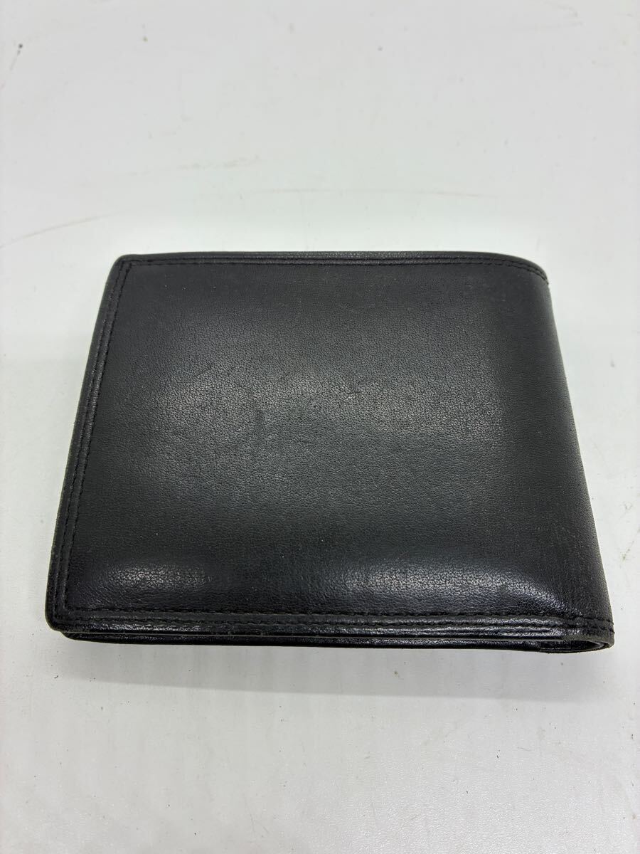 VALENTINO GARAVANI レザー 二つ折り財(cái)布 ブラック