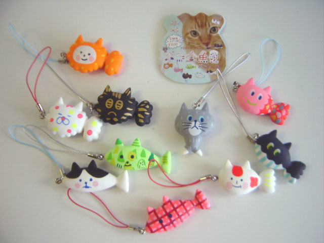 ♯Hzi09LZネコ金魚ストラップ2全10種 ♯Hzi09LZネコ金魚ストラップ2全10種NEKO KINGYOなのね君クジタ:♂