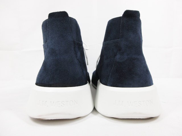  превосходный товар [JM талия nJ.M.WESTON] 202 замша кожа - ikatto спортивные туфли джентльмен обувь ( мужской ) size9 темно-синий серия 030MZA75580