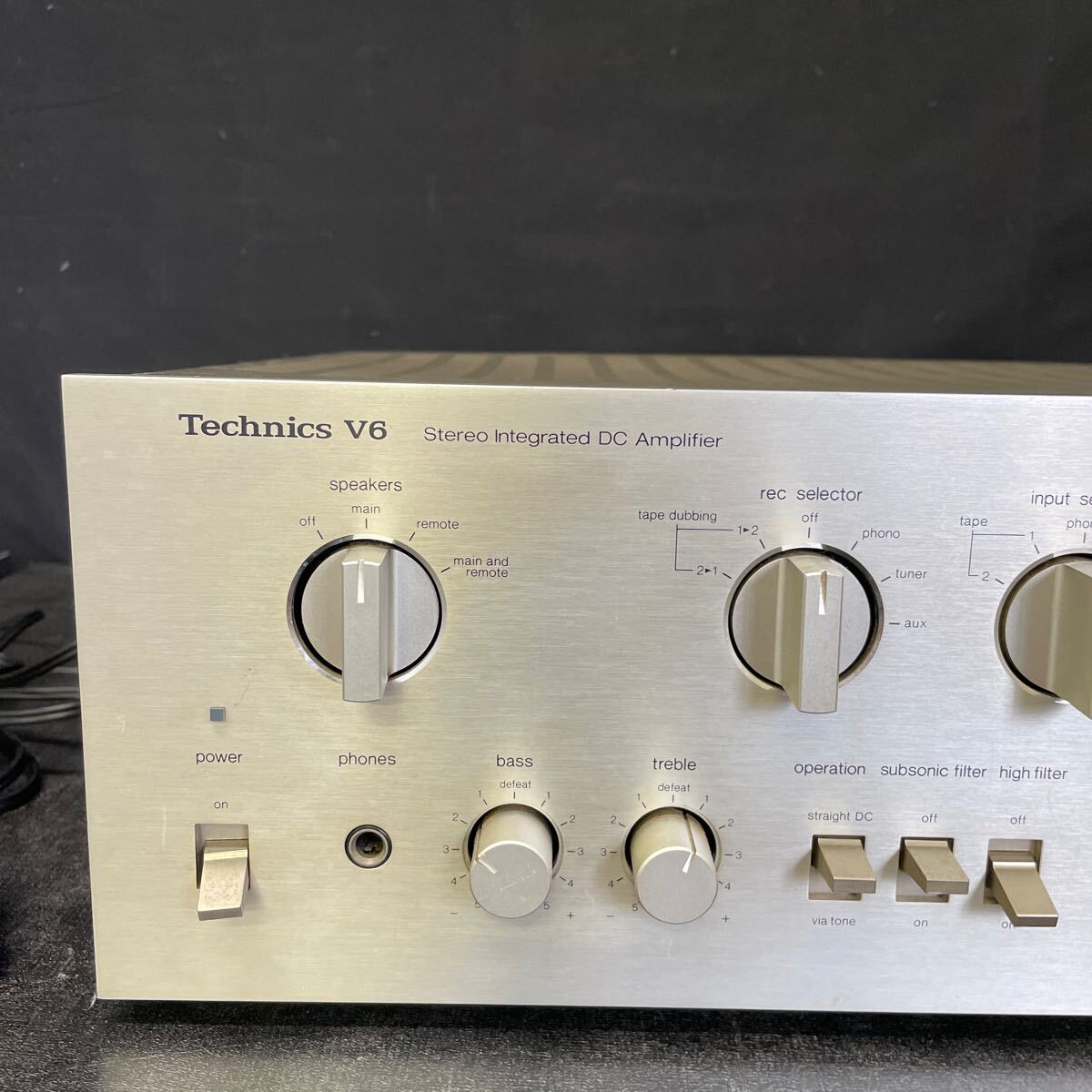 Technics テクニクス SU-V6 プリメインアンプ　ステレオアンプ　動(dòng)作未確認(rèn) オーディオ機(jī)器 音響機(jī)器 STEREO Integra DC AMPLIFIER 2