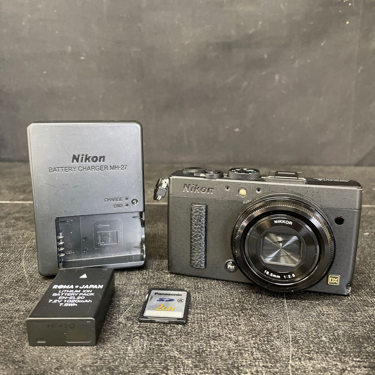 Nikon COOLPIX A ブラック コンパクトデジタルカメラ バッテリー1個(gè) SDカード 充電器 付き 動(dòng)作確認(rèn)済み ニコン クールピクス デジカメ