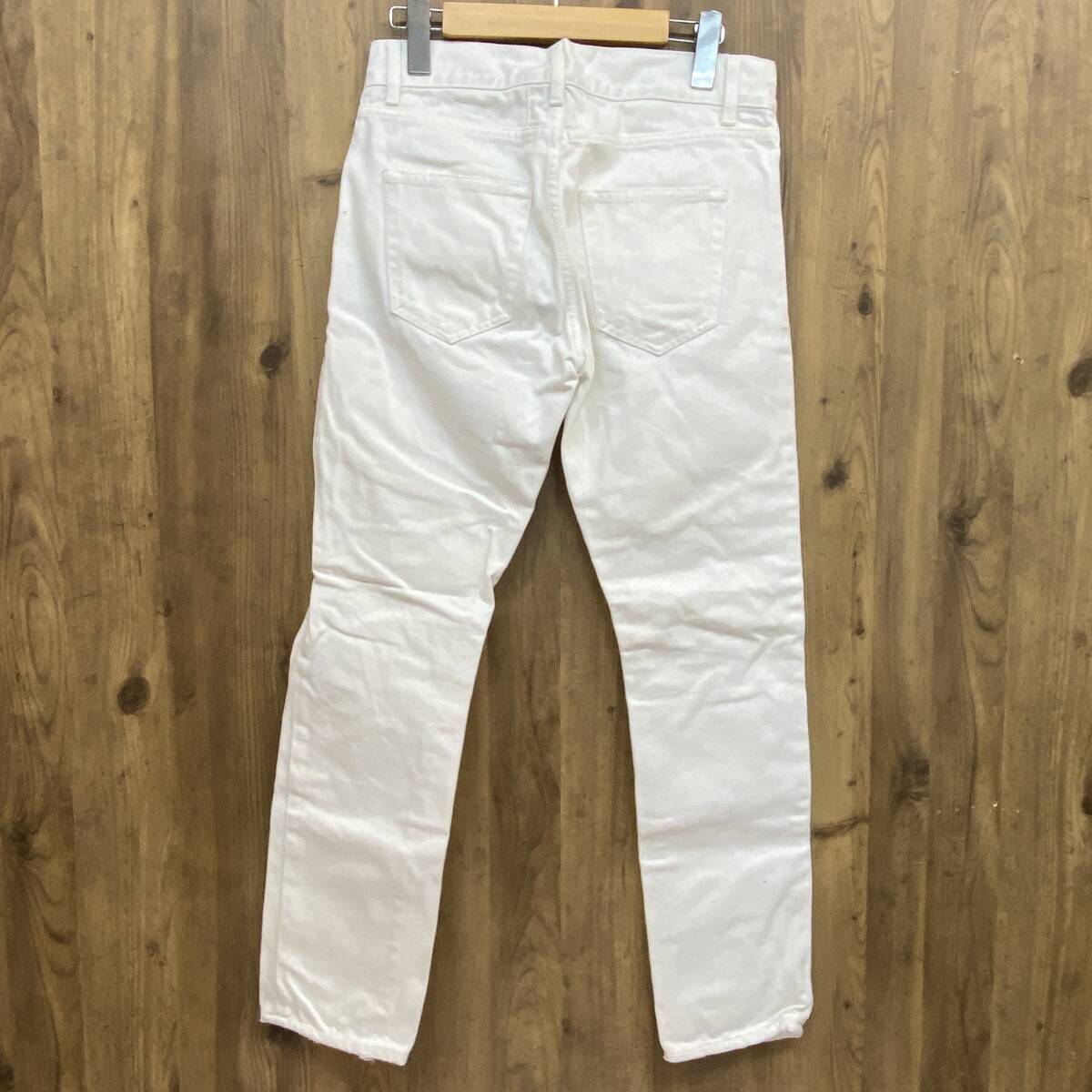 tu135 SAINT LAURENT サンローラン ホワイト ジーンズ デニム メンズ サイズ28 ※中古
