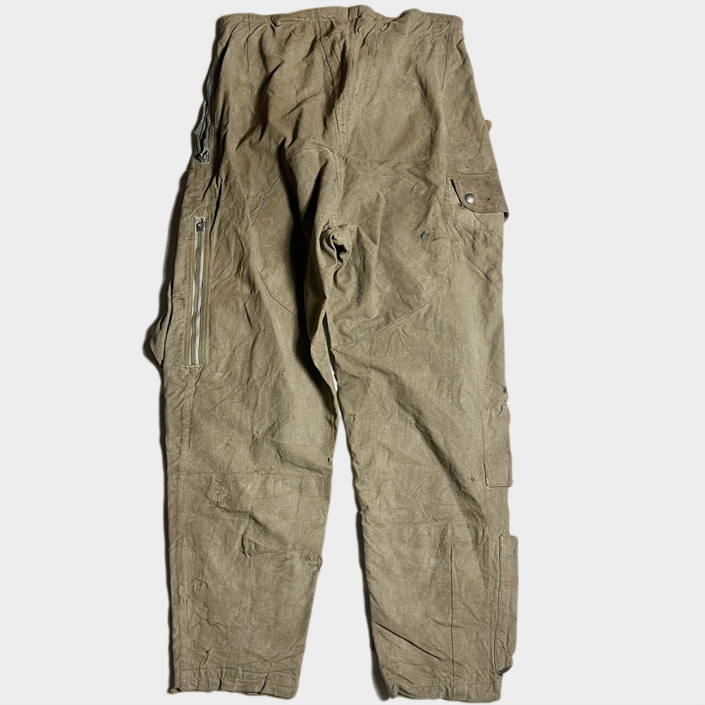 博物館級(jí)! 40's ドイツ空軍 ルフトバッフェ ブラウン シャンブレー チャンネル パンツ luftwaffe german army channel pant ジャーマン 著