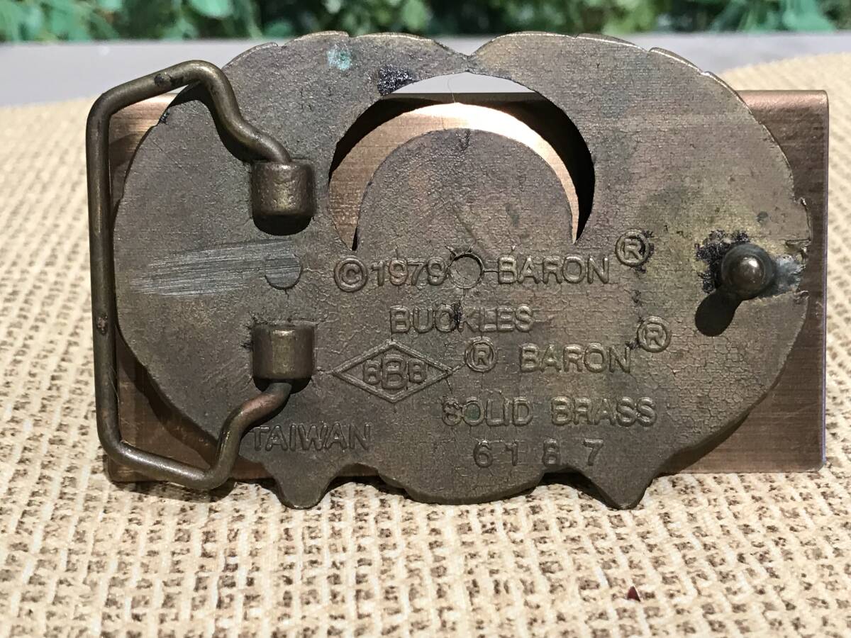 a//Q0079n[ Vintage ]ba long фирма 70'S Harley Davidson латунный пряжка 110g