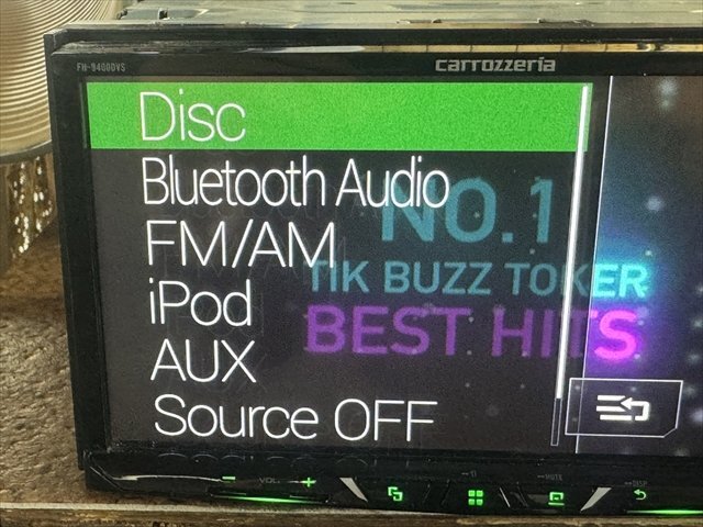 Pioneer パイオニア carrozzeria カロッツェリア FH-9400DVS 2DIN DVDプレイヤー Bluetooth USB