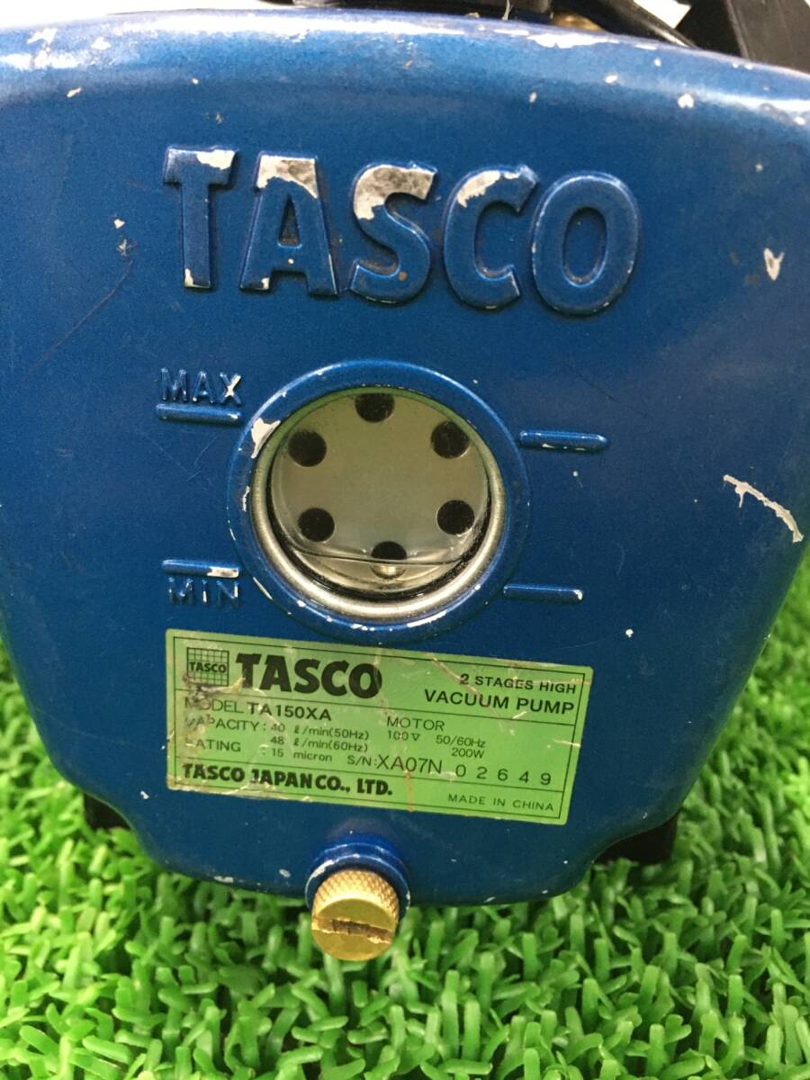 【中古品】【0907】イチネンTASCO TA150XA 高性能ツーステージ真空ポンプ　IT409F6F46PO