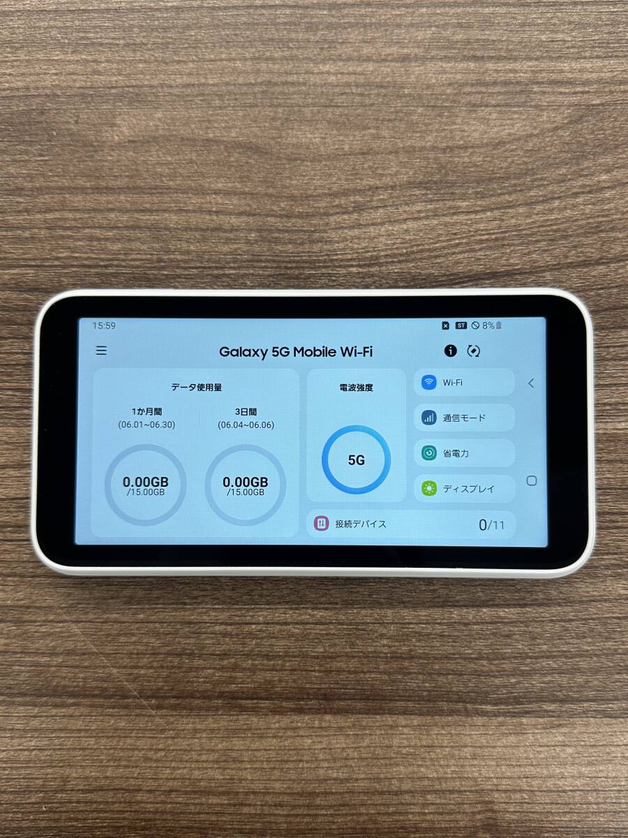 １円スタート【 送料無料 】 Galaxy 5G Mobile Wi-Fi ルーター SCR01　WiMAX