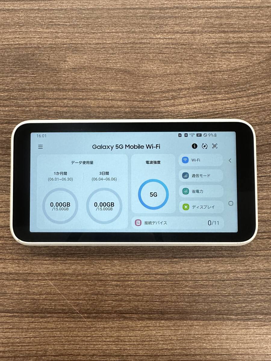 【１円スタート 送料無料】 Galaxy 5G Mobile Wi-Fi ルーター SCR01　WiMAX