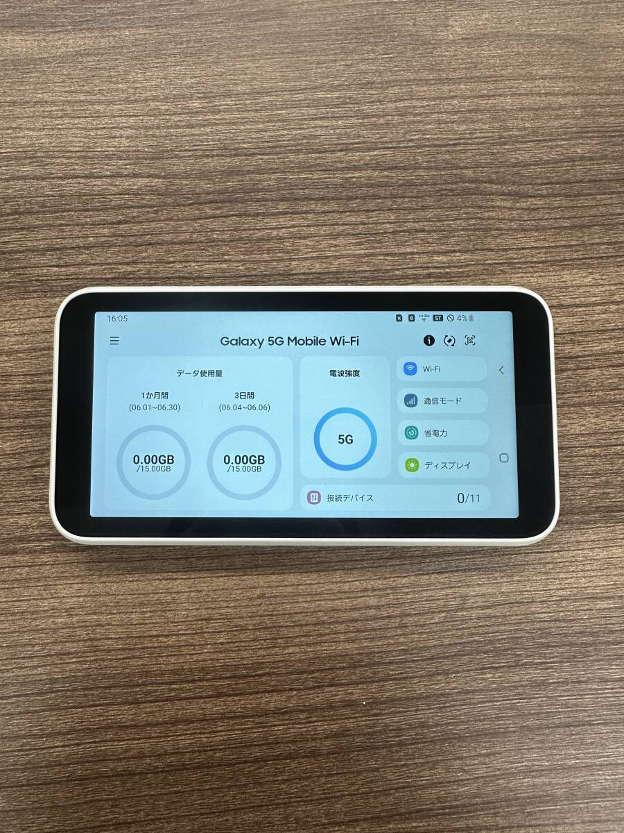 1円スタート　膨張【 送料無料 】Galaxy 5G Mobile Wi-Fi ルーター SCR01　WiMAX SAMSUNG