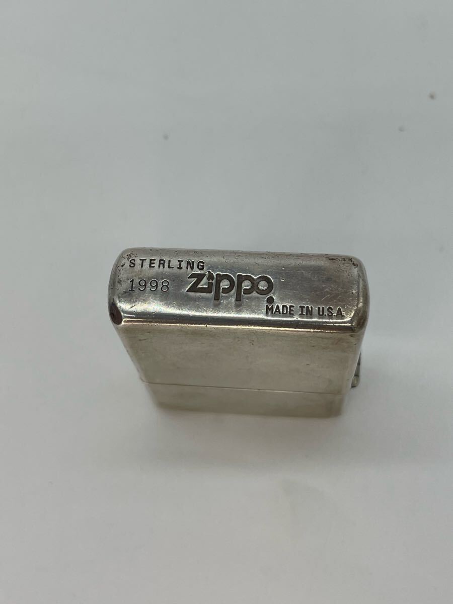 【美品】 ZIPPO ジッポ スターリングシルバー 1998 オイルライター　純銀 喫煙具