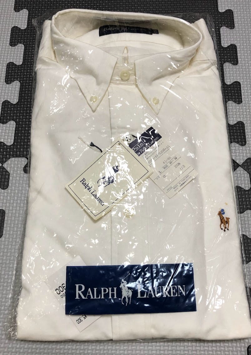 Polo Ralph Lauren ポロ ラルフローレン 長袖 シャツ Lサイズ ★未使用?タグ付き★ ホワイト