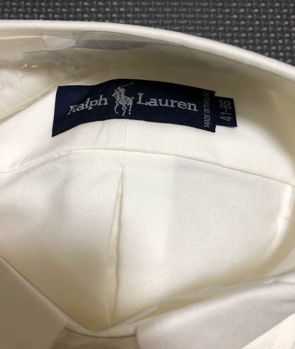 Polo Ralph Lauren ポロ ラルフローレン 長袖 シャツ Lサイズ ★未使用?タグ付き★ ホワイト
