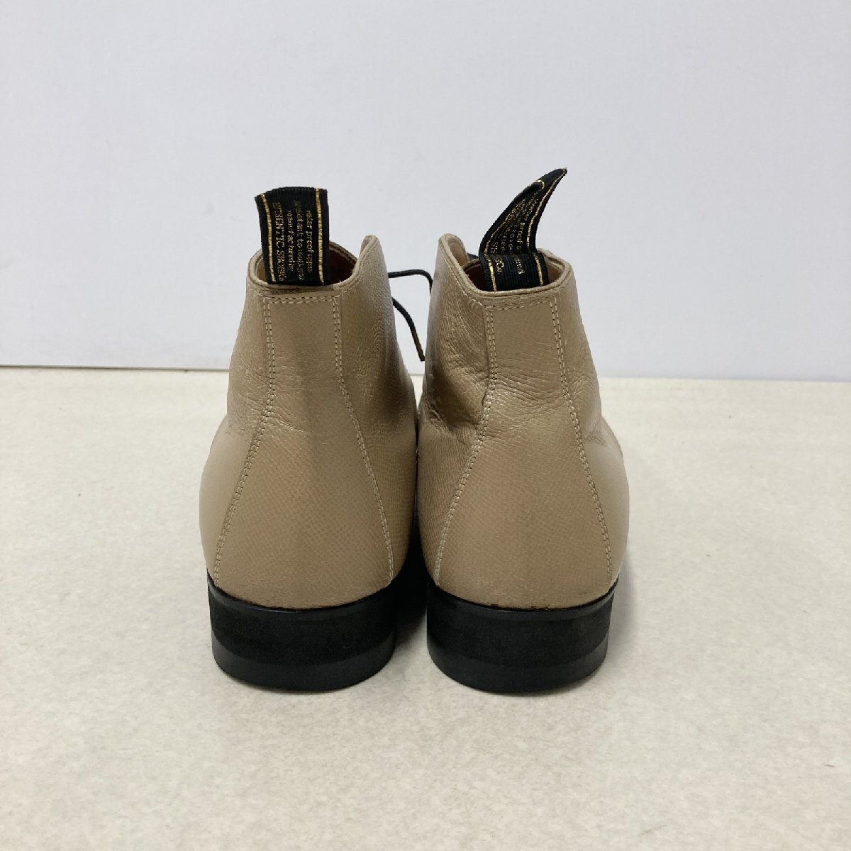 ● foot the coacher フットザコーチャー ブーツ シューズ 靴 レースアップ レザー ベージュ系 サイズ10 メンズ 1.2kg