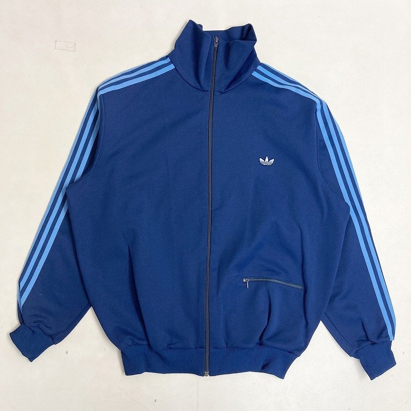 【状態良好】アディダス 6号 デサント ジャージ ブルー ビンテージ ◇ adidas アディダス ジャージ 80s ヴィンテージ トラック