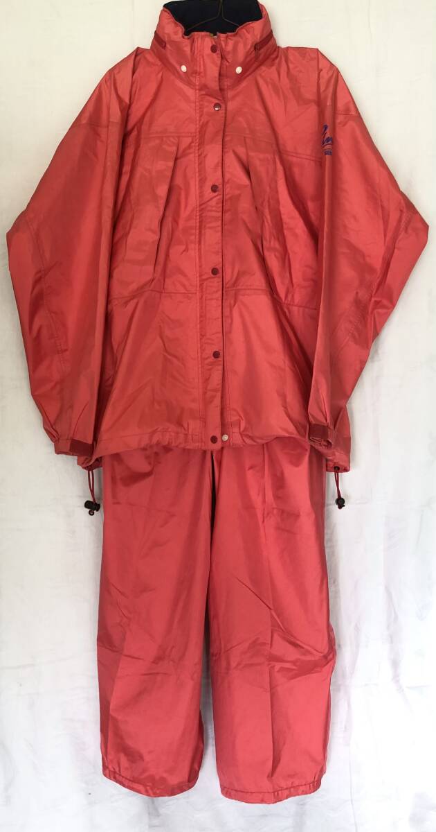 PAINE パイネ 石井スポーツ ゴアテックス GORE-TEX 登山 レインウェア 雨具 上下セット 日本製 レディース Lピンク系_画像1