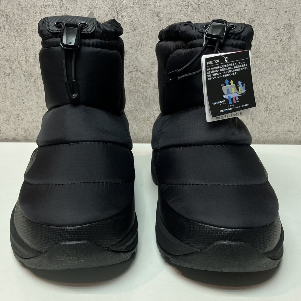 〇Z419-P2-631 THE NORTH FACE ノースフェイス Nuptse Bootie WP VI Short NF51874 ヌプシブーティ ウォータープルーフ ブラック 25cm OA