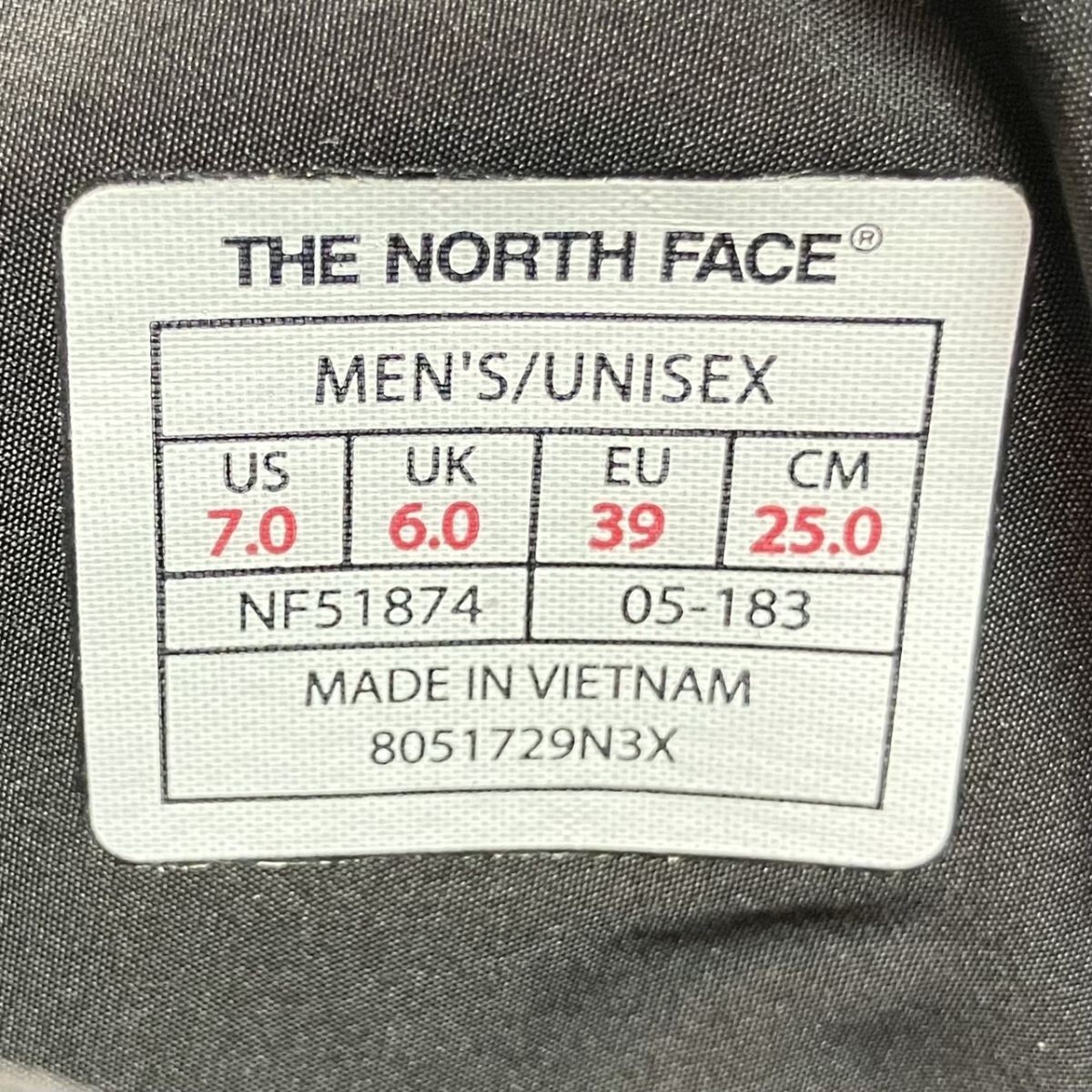 〇Z419-P2-631 THE NORTH FACE ノースフェイス Nuptse Bootie WP VI Short NF51874 ヌプシブーティ ウォータープルーフ ブラック 25cm OA