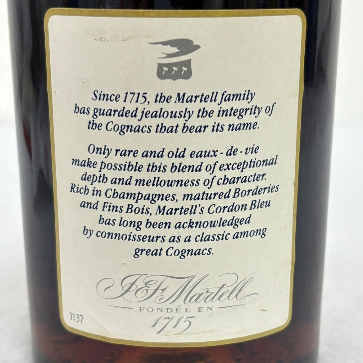 N420-O60-1328 MARTELL マーテル CORDON BLEU コルドンブルー オールド クラシック コニャック ブランデー 700ml 40% 古酒 未開(kāi)栓 OA