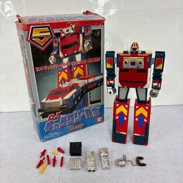 N207-O35-3530 當時物 BANDAI バンダイ 光戦隊マスクマン DXギャラクシーロボ 戦隊ロボ 1987年 東映 テレビ朝日 レトロ 箱付き OA