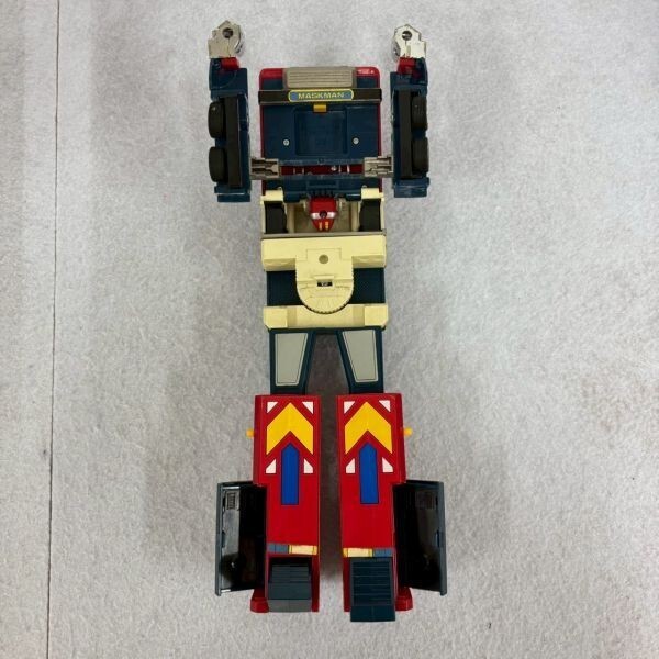 N207-O35-3530 當時物 BANDAI バンダイ 光戦隊マスクマン DXギャラクシーロボ 戦隊ロボ 1987年 東映 テレビ朝日 レトロ 箱付き OA