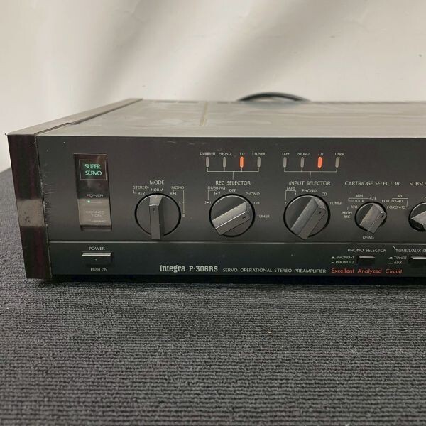 N605-O60-1401 ONKYO オンキョー プリアンプ Integra P-306RS コントロールアンプ 音響機(jī)器 オーディオ機(jī)器 ステレオ 家電 通電ok OA