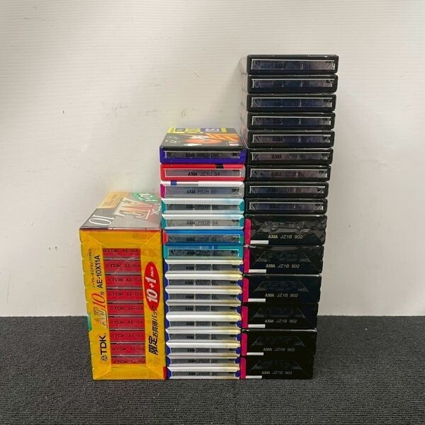 N603-K44-8025【未開(kāi)封】カセットテープ 大量 48巻まとめ/TDK AXIA AE10 PS-1 PS1 PS2 JZ1/ノーマルポジション ハイポジション OA