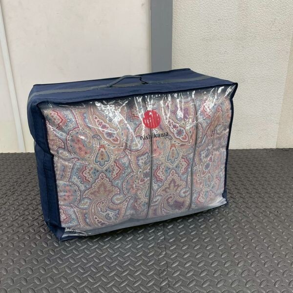 N630-K44-8043 nishikawa 西川 羽毛 掛け布団 シングルロング 150×210cm 日本制 KA0330 7602 MS3650 寢具 布団 収納ケース付き OA