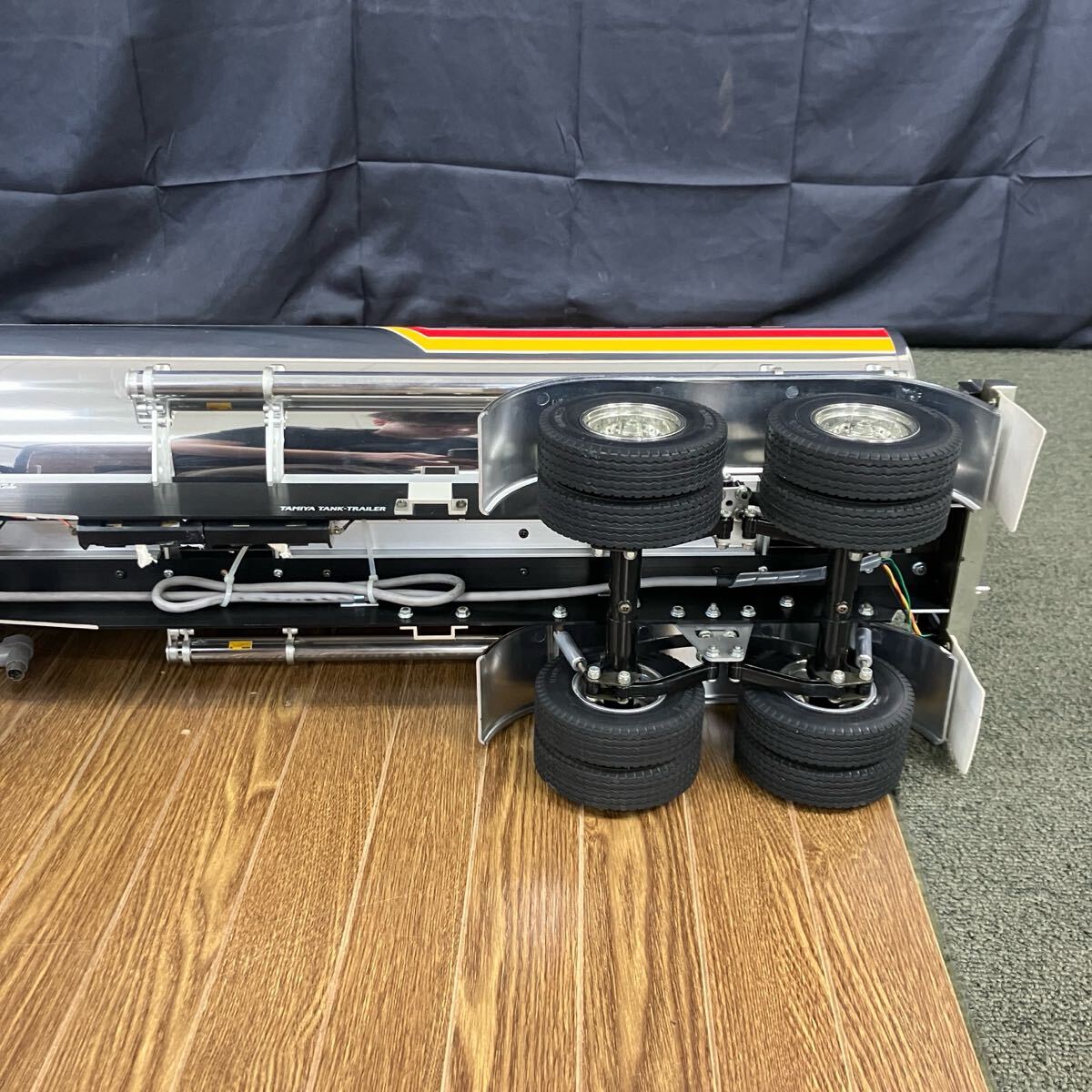 *[ распродажа ]TAMIYA Tamiya TANK TRAILER прицеп для грузовика 1/14 радиоконтроллер топливный бак пластиковая модель модель текущее состояние товар 