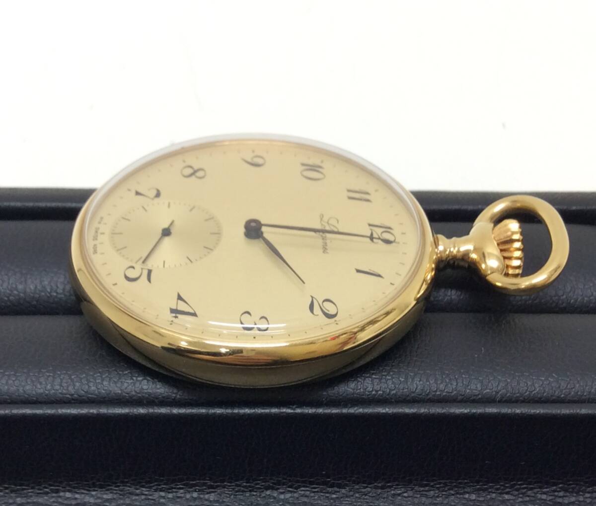 #2668 LONGINES Longines small second карманные часы механический завод Gold цвет античный работа * фотография . подтвердите пожалуйста 