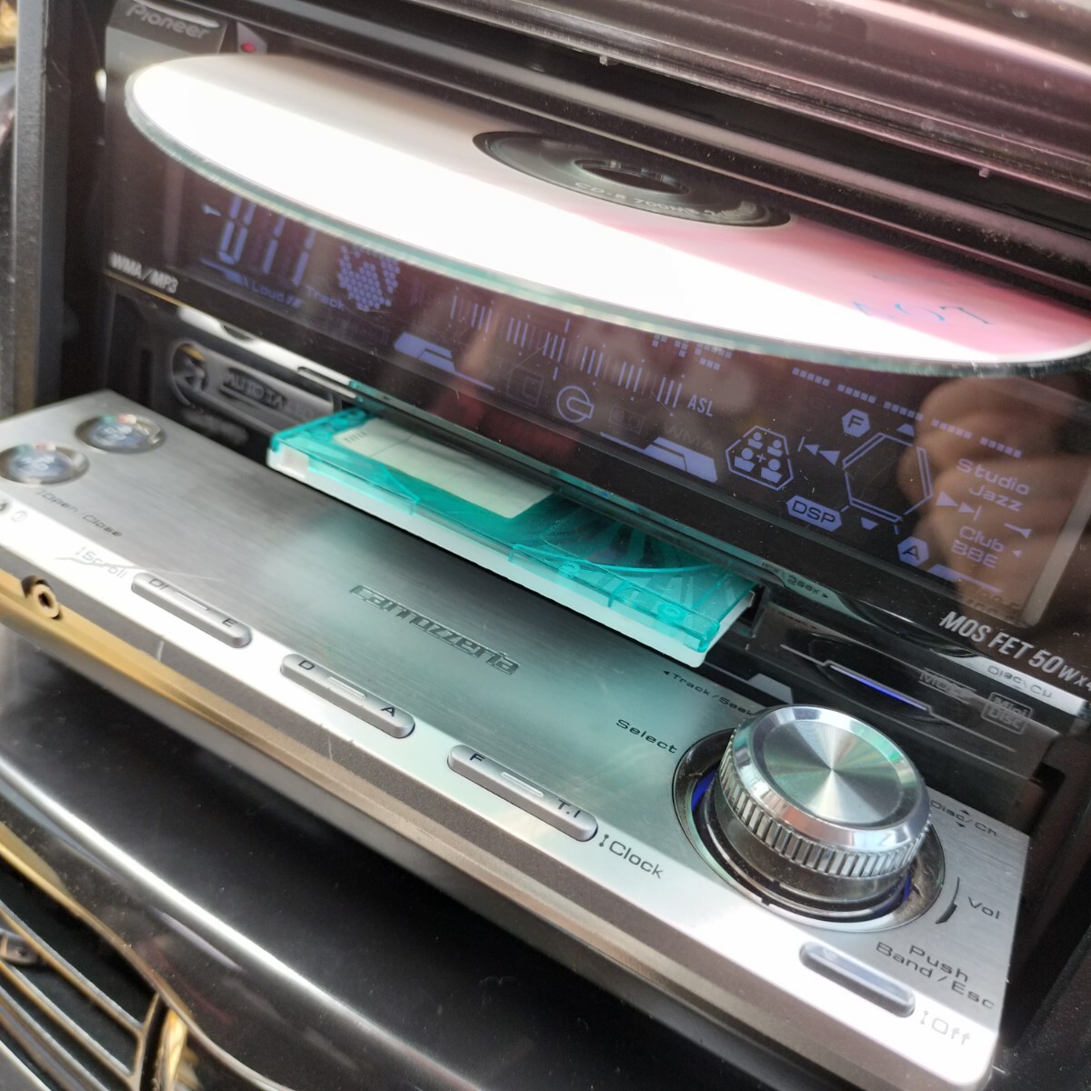 【リモコン/説明書(shū)付】カロッツェリア CD MD 2DIN carrozzeria　FH-P077MD 　CXC2668