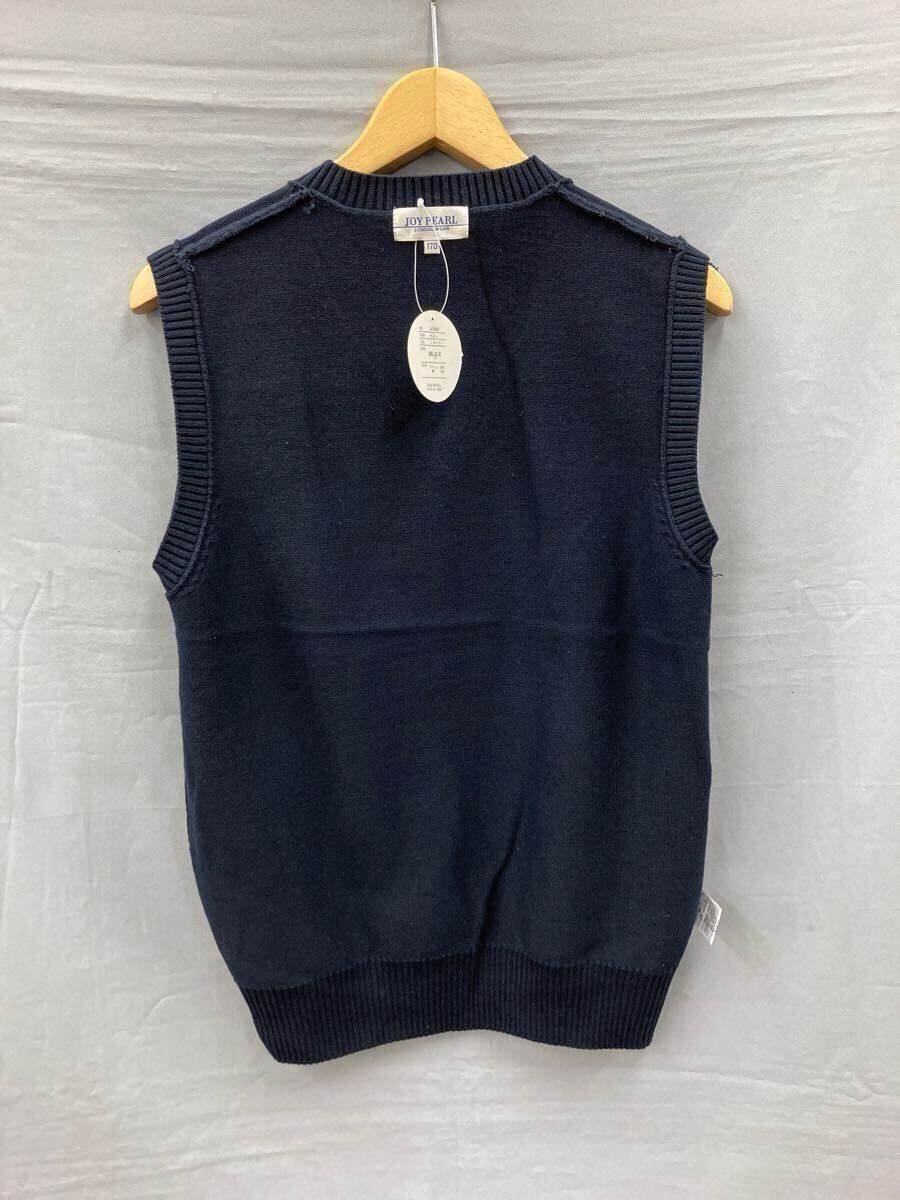31-24 Catch 制服 ノースリーブ セーター ベスト 170 サイズ ネイビー スクール ユニフォーム ニット 學(xué)生服 紺