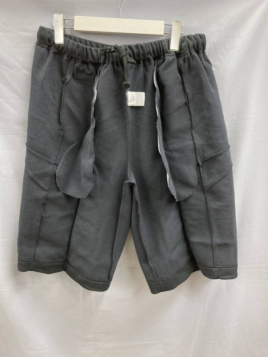 21-23 メーカー不明 體操服 短パン 5Lサイズ ブラック スポーツ ウェア 短パン ハーフ パンツ ジャージ 體操著 コスプレ 昭和 レトロ 黒