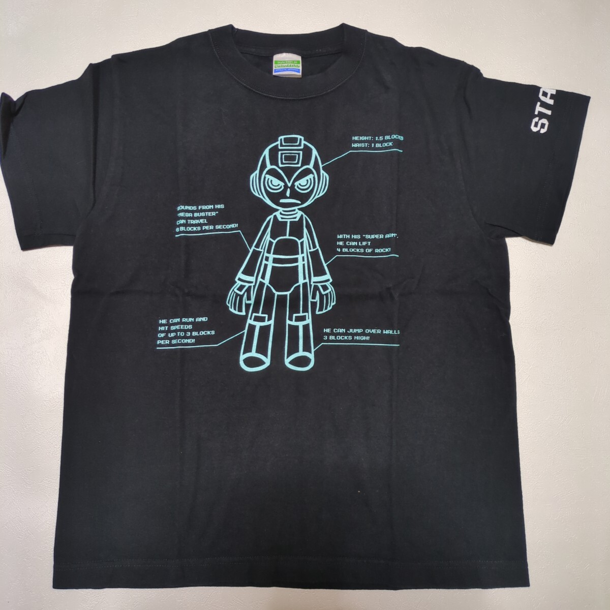 ロックマン MEGAMAN UNIVERSE スタッフTシャツ　Sサイズ　非売品　レア 半袖Tシャツ ブラック　カプコン　ROCKMAN